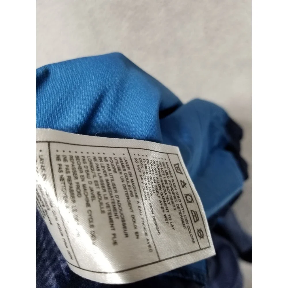 Nike Jacket Mens Large Vintage Blue 1/2 Zipper‎ Stripe Pullover 90s Y2K Swoosh